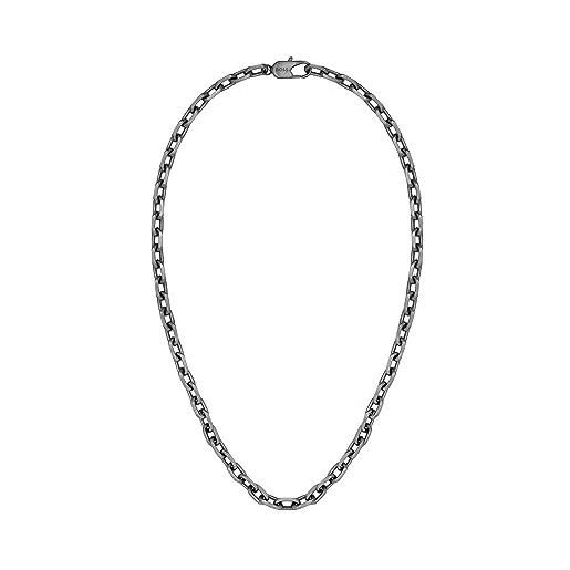 BOSS jewelry collana a catena da uomo collezione kane grigio - 1580535