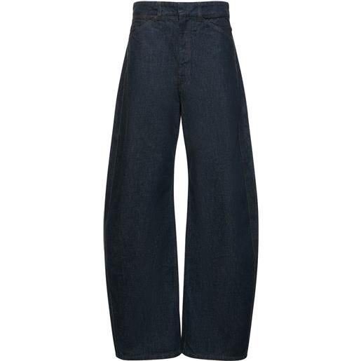 LEMAIRE jeans vita alta in cotone