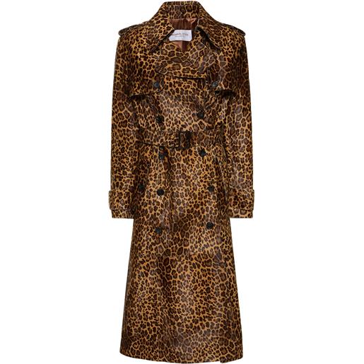 MICHAEL KORS COLLECTION trench in cavallino leopard / cintura
