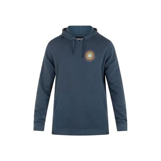 Hurley saw sun fleece po maglione pullover, expresso, m uomo