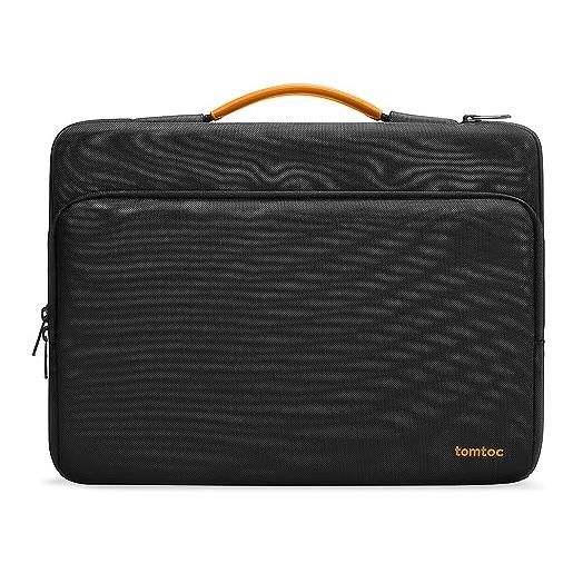 tomtoc 360° custodia per 17,3 pollici hp/lenovo/asus/dell/acer laptop, 17,3 msi gaming laptop, 17,3 gaming notebook, tutto intorno protezione laptop briefcase sleeve adatto 15,6-17 pollici laptop