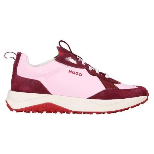 HUGO kane_runn_nysd, scarpe da ginnastica donna, rosa open, 40 eu