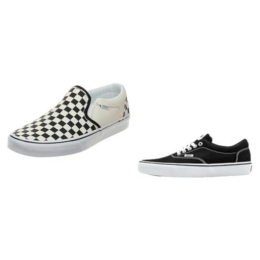 Vans slip on checkers black natural 42 eu + sneaker canvas black white 42 eu
