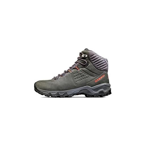 Mammut nova iv mid lth women, scarpe da trekking ed escursionismo donna, black hot red, 39 1/3 eu