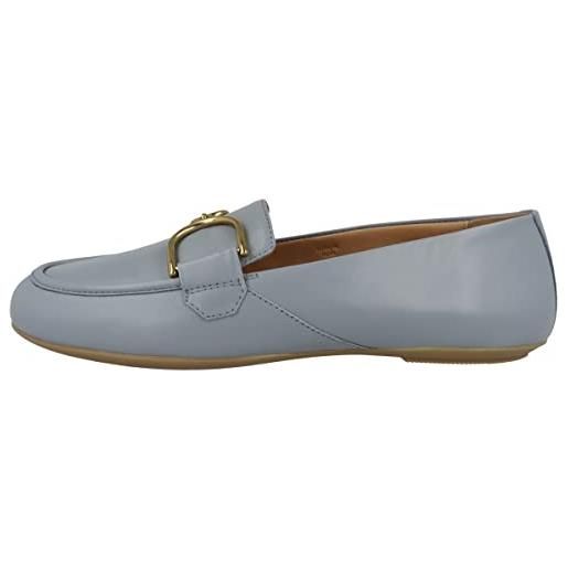 Geox d palmaria, moccasin donna, blu (sky), 40 eu