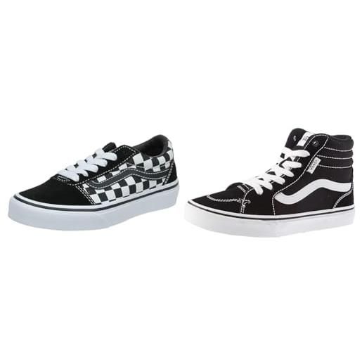 Vans scarpe da ginnastica checkered black true white 37 eu + sneaker suede canvas black white 37 eu