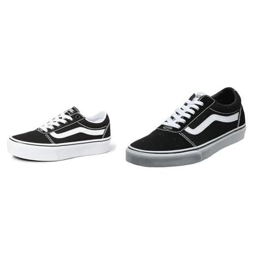 Vans scarpe da ginnastica suede canvas black white 38.5 eu + sneaker canvas black white 38.5 eu