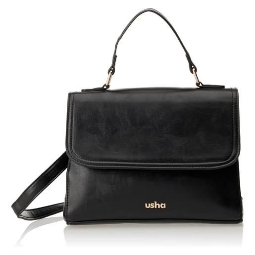 CARNEA elegante borsa con manici, shopper da donna, nero, einheitsgröße