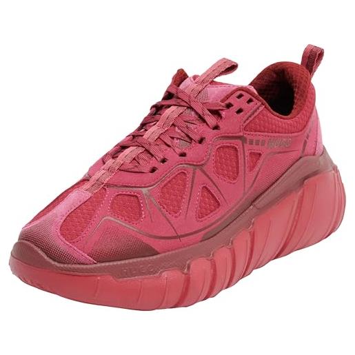 HUGO xeno_runn_mesd, scarpe da ginnastica donna, rosa medio, 38 eu