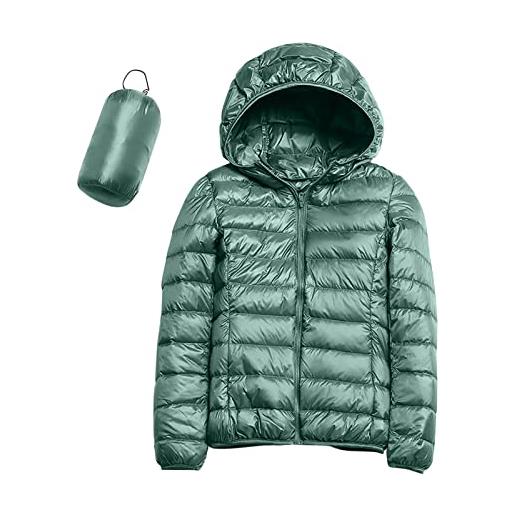 JokeLomple piumino elegante invernale - mode imbottito giacca con cappuccio 100 grammi giubbotto imbottito ripiegabile giacca elegante casual moda antivento giubbino invernale