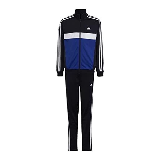 adidas essentials 3-stripes tiberio track suit tuta tracksuit, navy blue, 13-14 years unisex kids