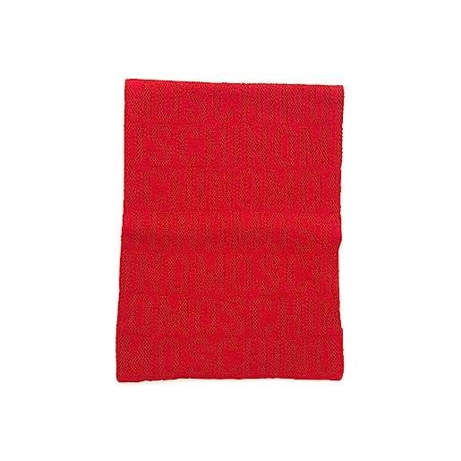 Moschino sciarpa rossa logata