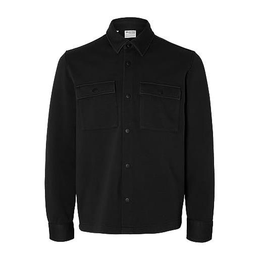 SELECTED HOMME slhjackie sweat jacket w noos giacca, black, l uomini