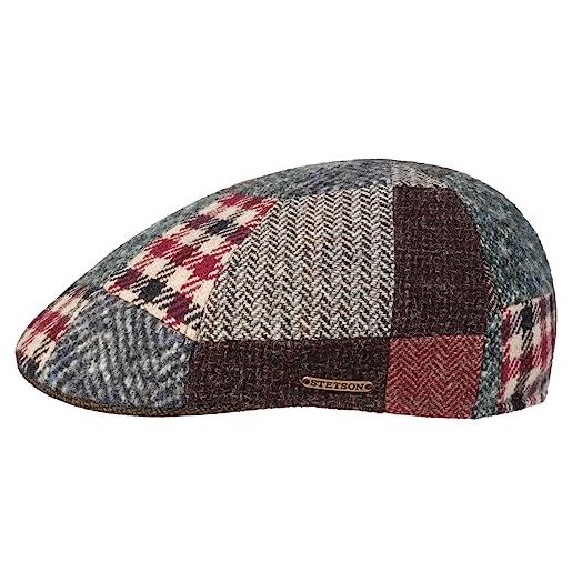 Stetson coppola texas patchwork mix uomo - made in the eu cappello piatto con visiera, fodera autunno/inverno - s (54-55 cm) a colori