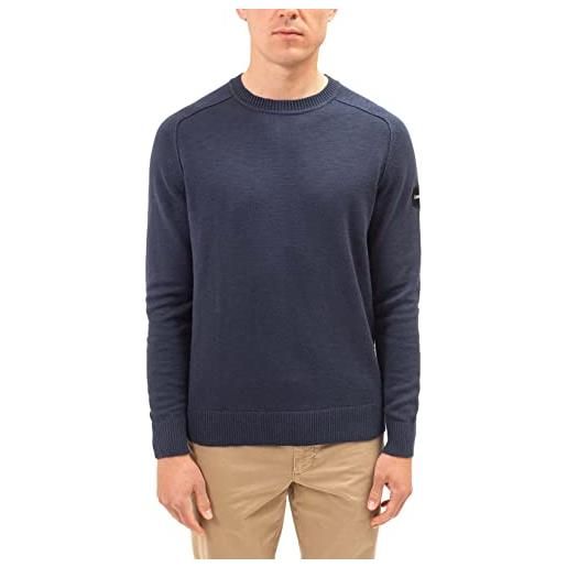 Calvin Klein jeans - pullover uomo basic con patch logo - taglia l