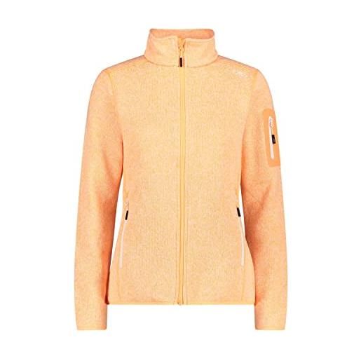 CMP - giacca in pile da donna, arancione fluo, 48 cm