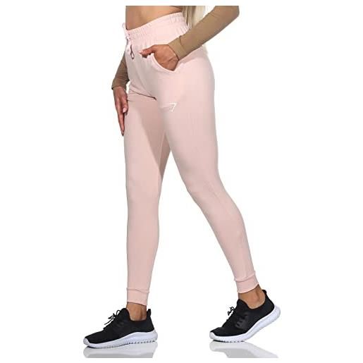 GYMSHARK pippa leggings da allenamento a vita alta, rosa chiaro, s