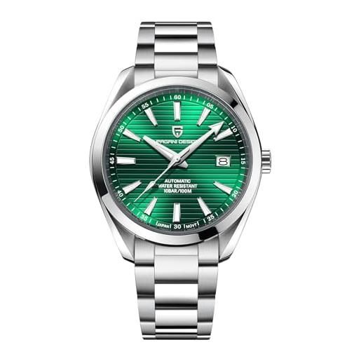 PAGRNE DESIGN pagani design orologio automatico da uomo vetro zaffiro acciaio inox impermeabile orologio sportivo uomo automatico