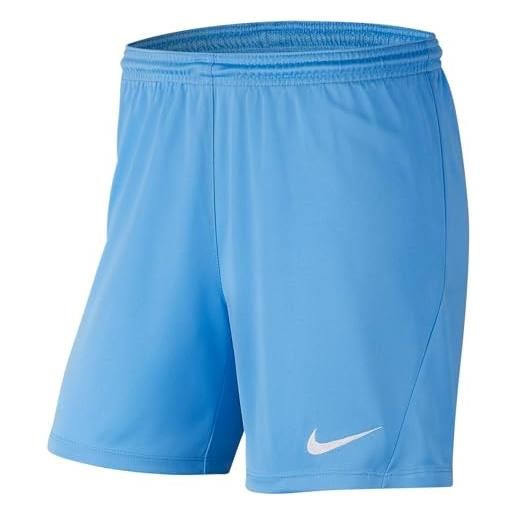 Nike w nk dry park ii short nb k - pantaloncini sportivi da donna, donna, pantaloncini, bv6860, università blu/bianca, m