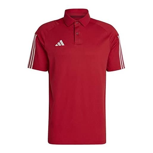 adidas uomo polo shirt (short sleeve) tiro23 c co po, team power red 2, hi3049, m