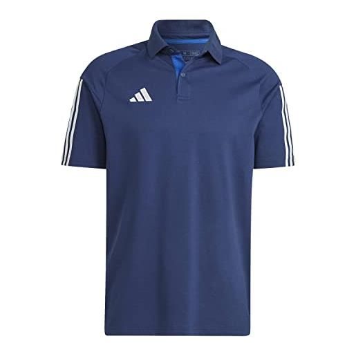 adidas uomo polo shirt (short sleeve) tiro23 c co po, team navy blue 2, hk8052, l