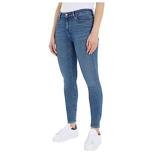 Tommy Hilfiger jeans donna skinny fit, blu (jane), 25w / 28l