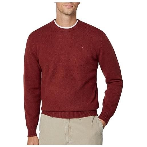 Hackett London equipaggio in lana d'agnello pullover, rosso (mela rossa), xxx-large uomo