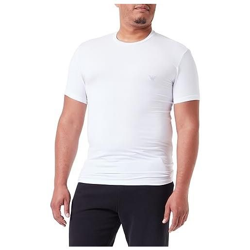 Emporio Armani maglietta da uomo con scollo a v soft modal t-shirt, blu marino