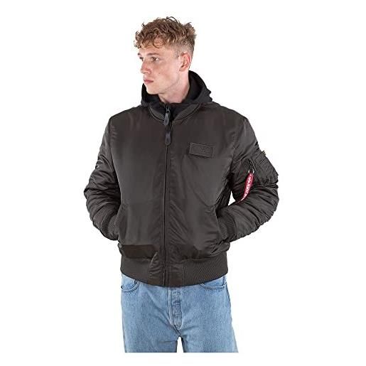 Alpha industries 1 d-tec bomber jacket per uomo giacche, black olive, s