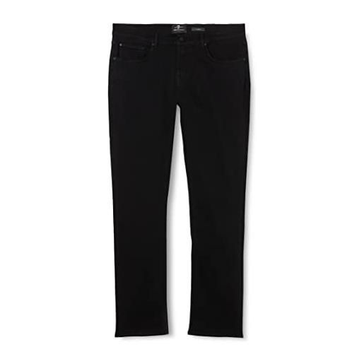 7 For All Mankind slimmy luxe performance plus black jeans, nero, 30w x 30l uomo