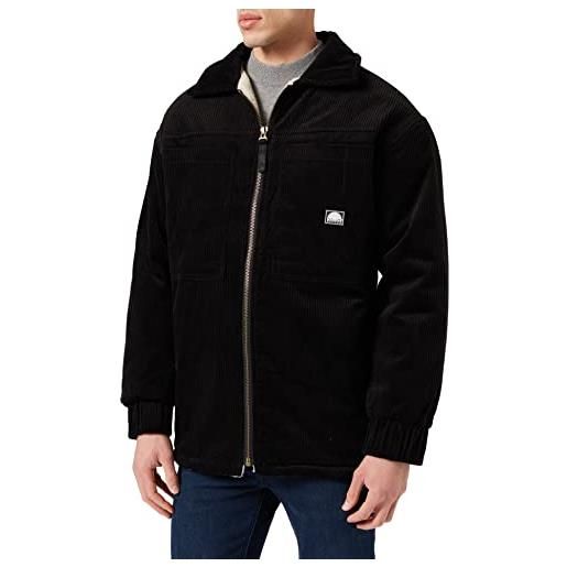 Southpole herren corduroy sherpa jacket jacke, black, m