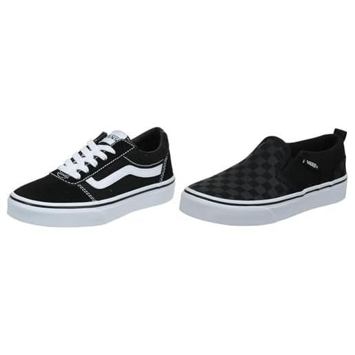 Vans scarpe da ginnastica suede canvas black white 35 eu + sneaker checker black black 35 eu