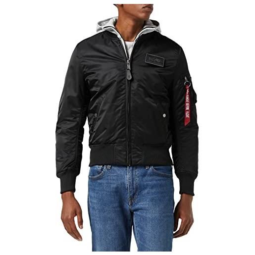 Alpha industries 1 d-tec bomber jacket per uomo giacche, burgundy, large