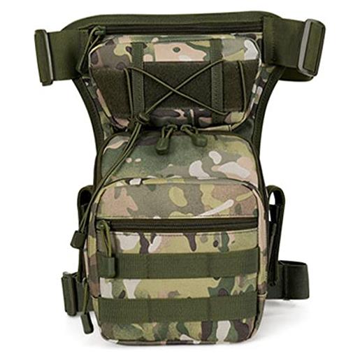 ALI2 drop leg bag pacchetti coscia tactical coscia pack vita hip bag per uomo/donne escursioni all'aperto ciclismo campeggio viaggi, nero
