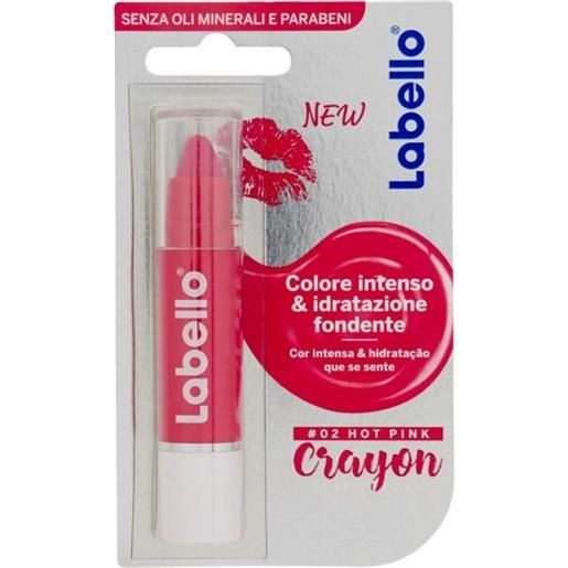 LABELLO crayon lipstick - balsamo labbra colorato n. 02 hot pink