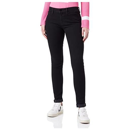 Love Moschino skinny fit 5 pocket trousers pantaloni casual, black, 28 da donna