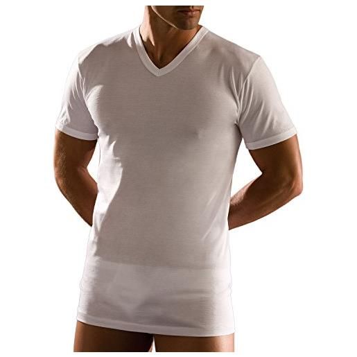 CAGI intimo uomo t-shirt manica corta scollo v privilegio filoscozia 1304 colore bianco taglia 7