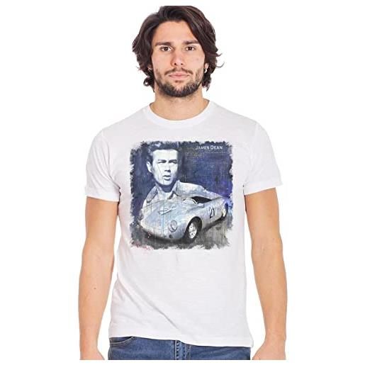 Generico james dean bleu car number 21 art. 11002-2 t-shirt urban men uomo 100% cotone fiammato bs (as6, alpha, m, regular, regular, m)