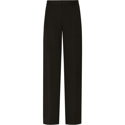 Dolce & Gabbana pantaloni sartoriali con pieghe - nero