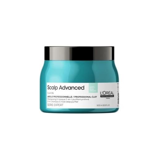 L'oreal professionnel paris scalp advanced anti-oiliness 2in1 deep purifier clay 500 ml