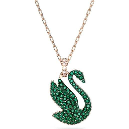 SWAROVSKI pendente SWAROVSKI iconic swan verde