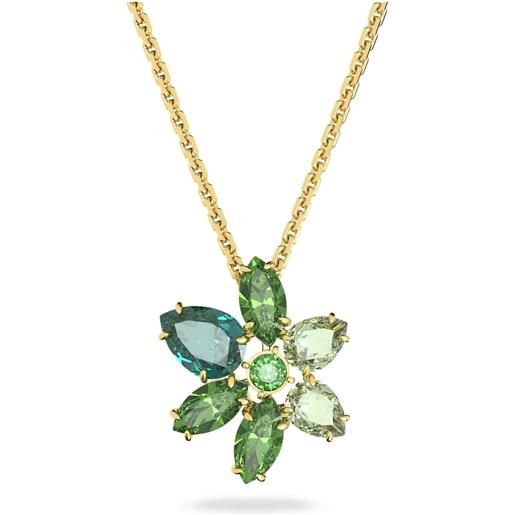 SWAROVSKI pendente gema, fiore verde