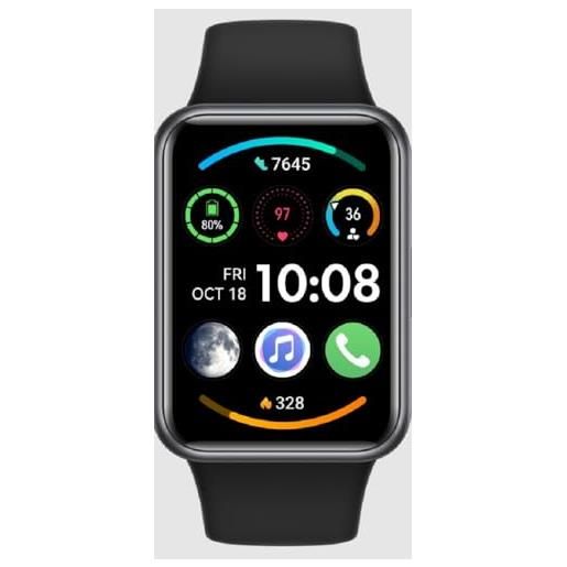 HUAWEI watch fit special edition, display hd amoled da 1,64 pollici, monitoraggio scientifico del sonno, gps integrato, 10000+ quadranti per orologio a scelta, compatibile con i. Phone e android, nero
