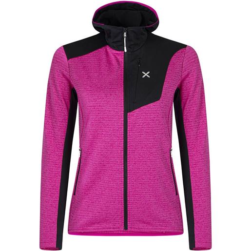 Montura thermalgrid pro hoodie fleece rosa l donna