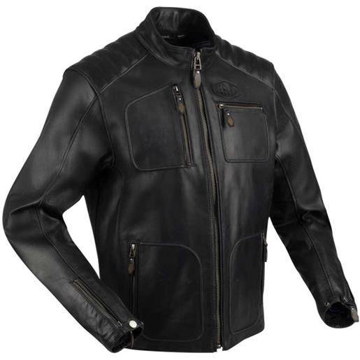 Segura lewis leather jacket nero 4xl uomo
