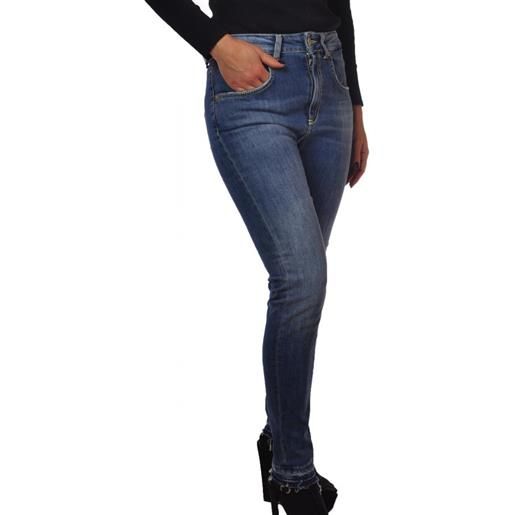 Dondup jeans aderente elasticizzato modello vita alta fondo sprefilato