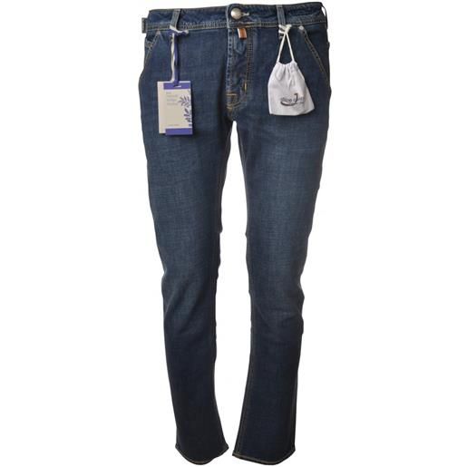 Jacob Cohen jeans vestibilità slim fit in tela stretch lavaggio azzurro
