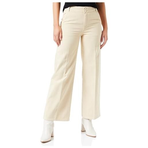 United Colors of Benetton pantalone 4dukdf032, jeans donna, bianco ottico 101, 44