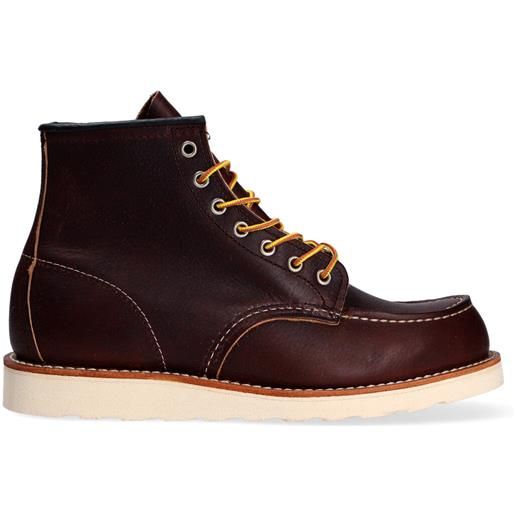 REDWING boots redwing 8138 moc toe pelle brown
