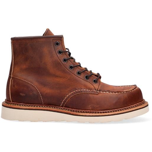 REDWING boot red wing 1907 moc-toe pelle cuoio used